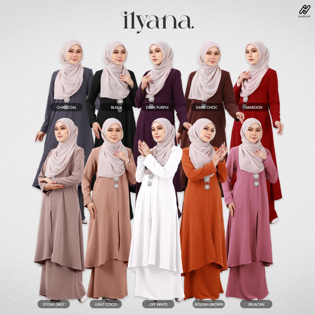 Kurung Ilyana - Dark Purple