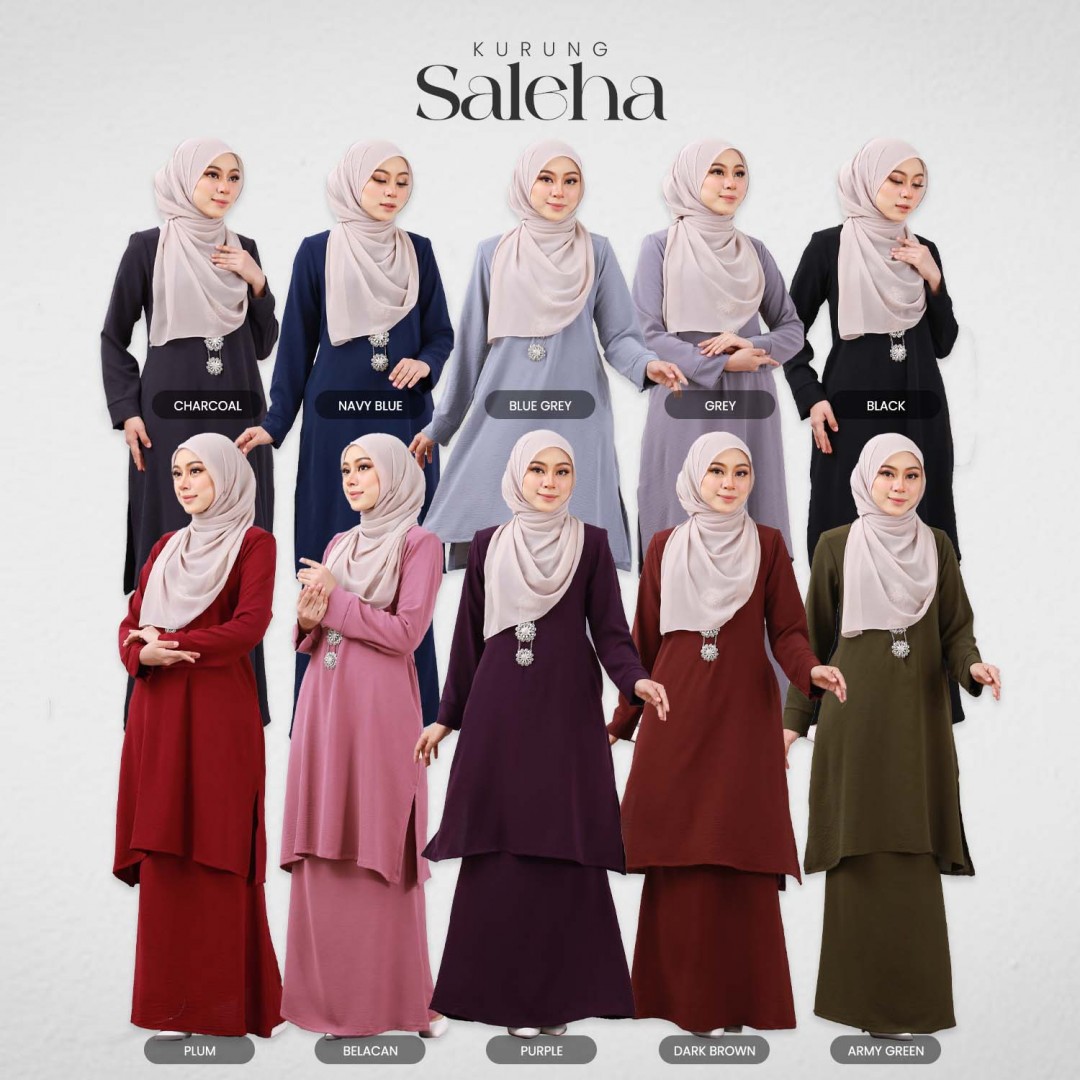 Kurung Saleha - Dark Brown