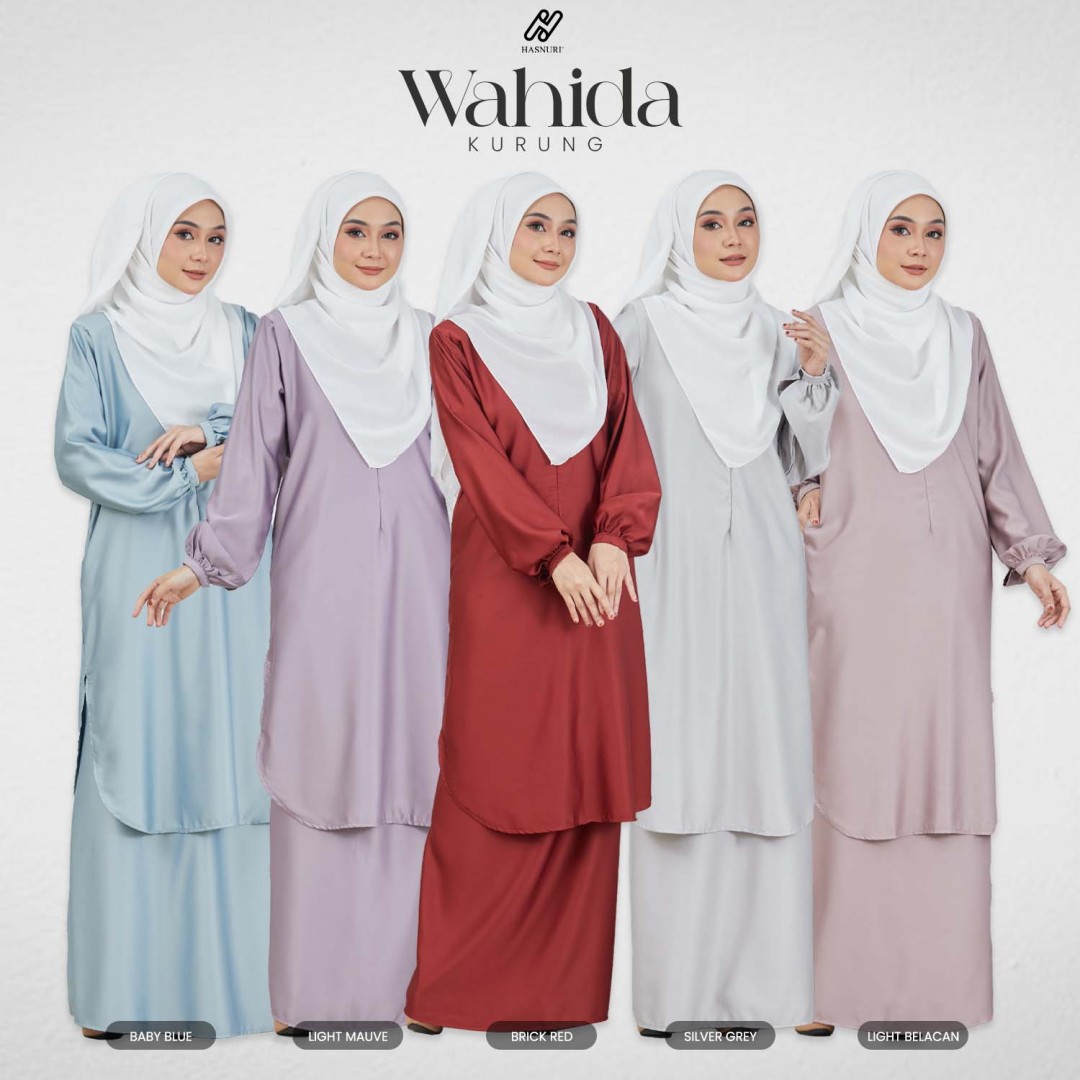 Kurung Wahida - Silver Grey
