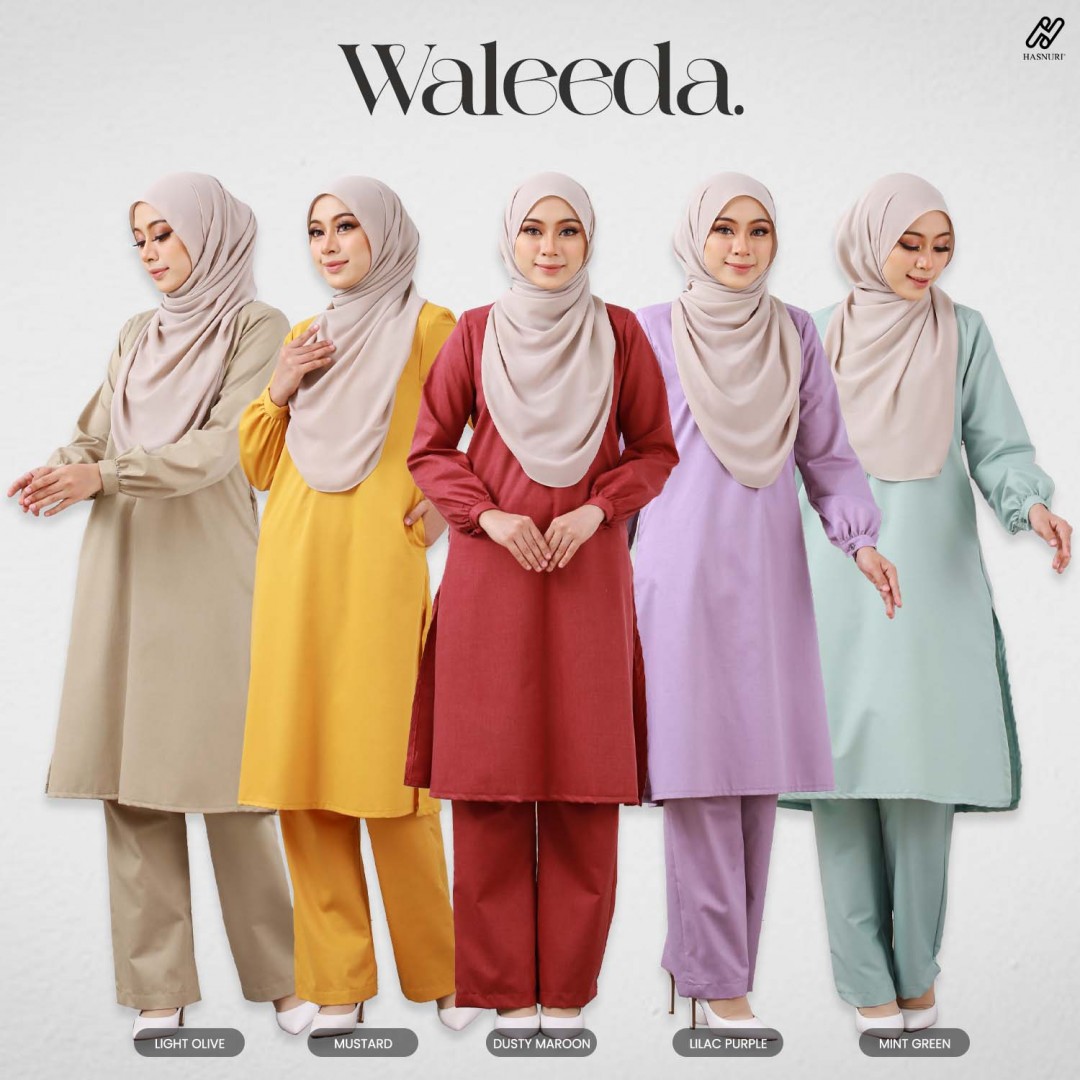 Suit Waleeda - Mint Green
