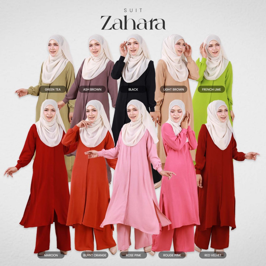 Suit Zahara - Rose Pink