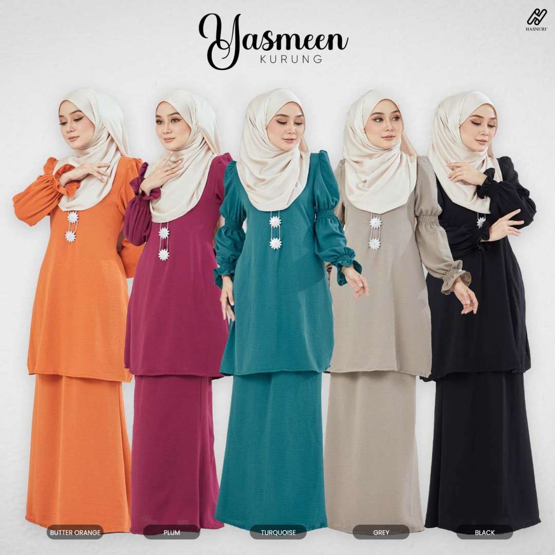 Kurung Yasmeen - Black