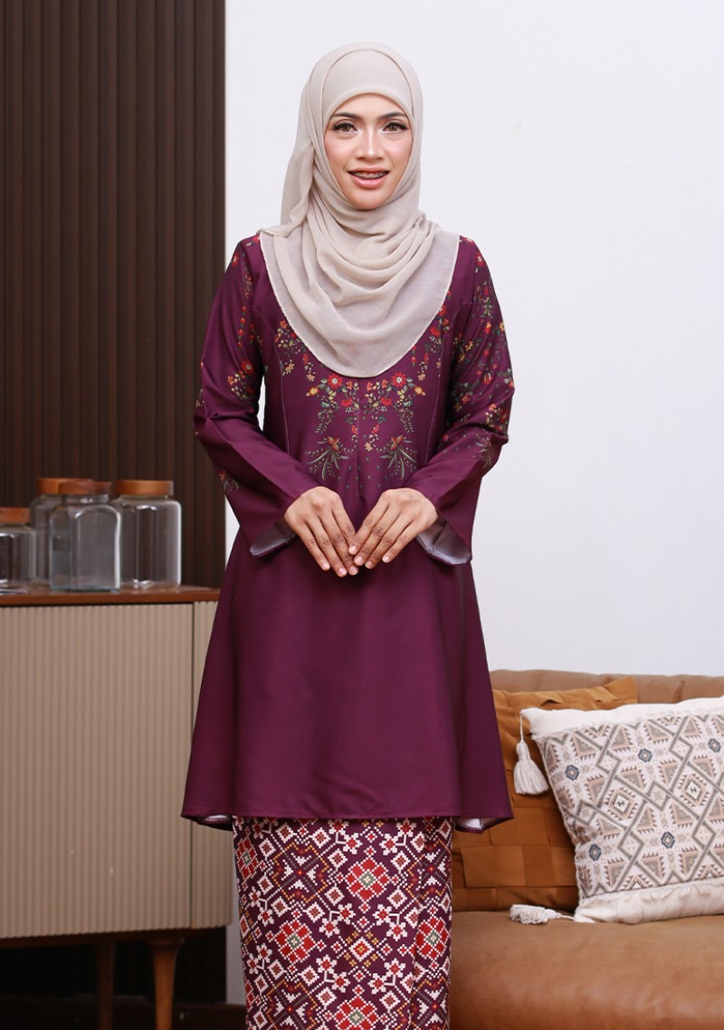 Kurung Khadijah - Purple