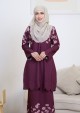 Kurung Sri Melur Labuh - Purple