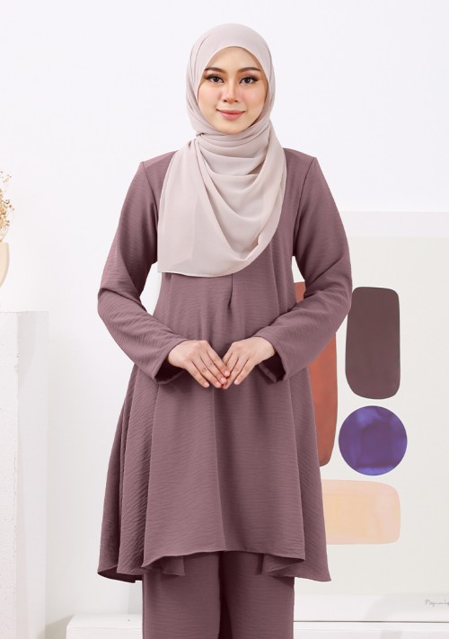 Suit Maymunah - Purplish Grey