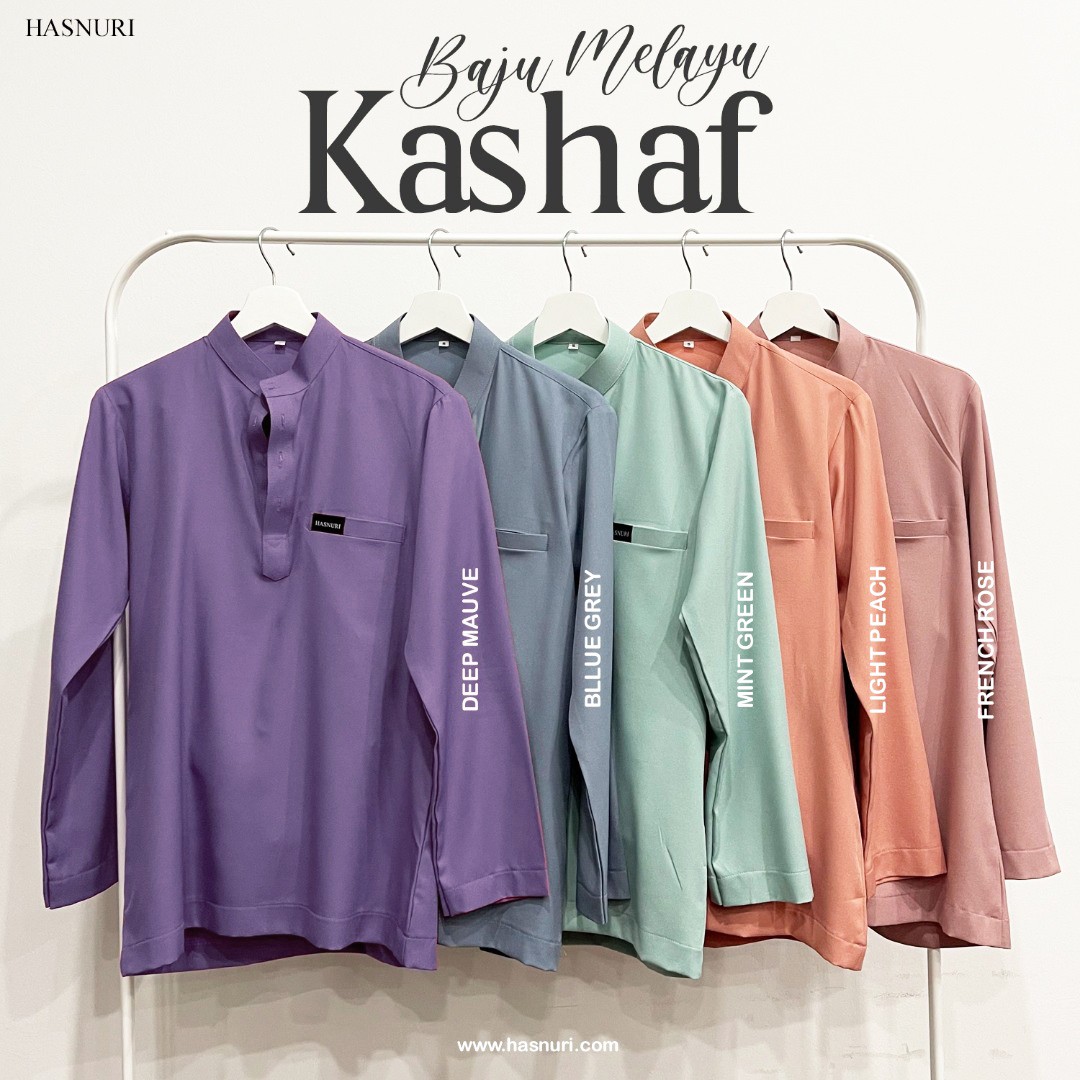 Baju Melayu Kashaf - French Rose