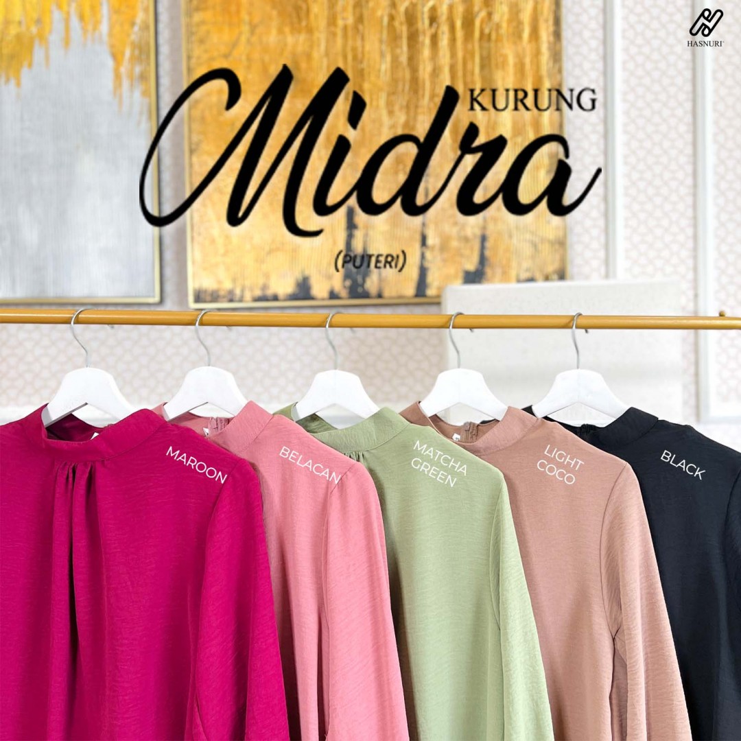 Kurung Midra - Matcha Green