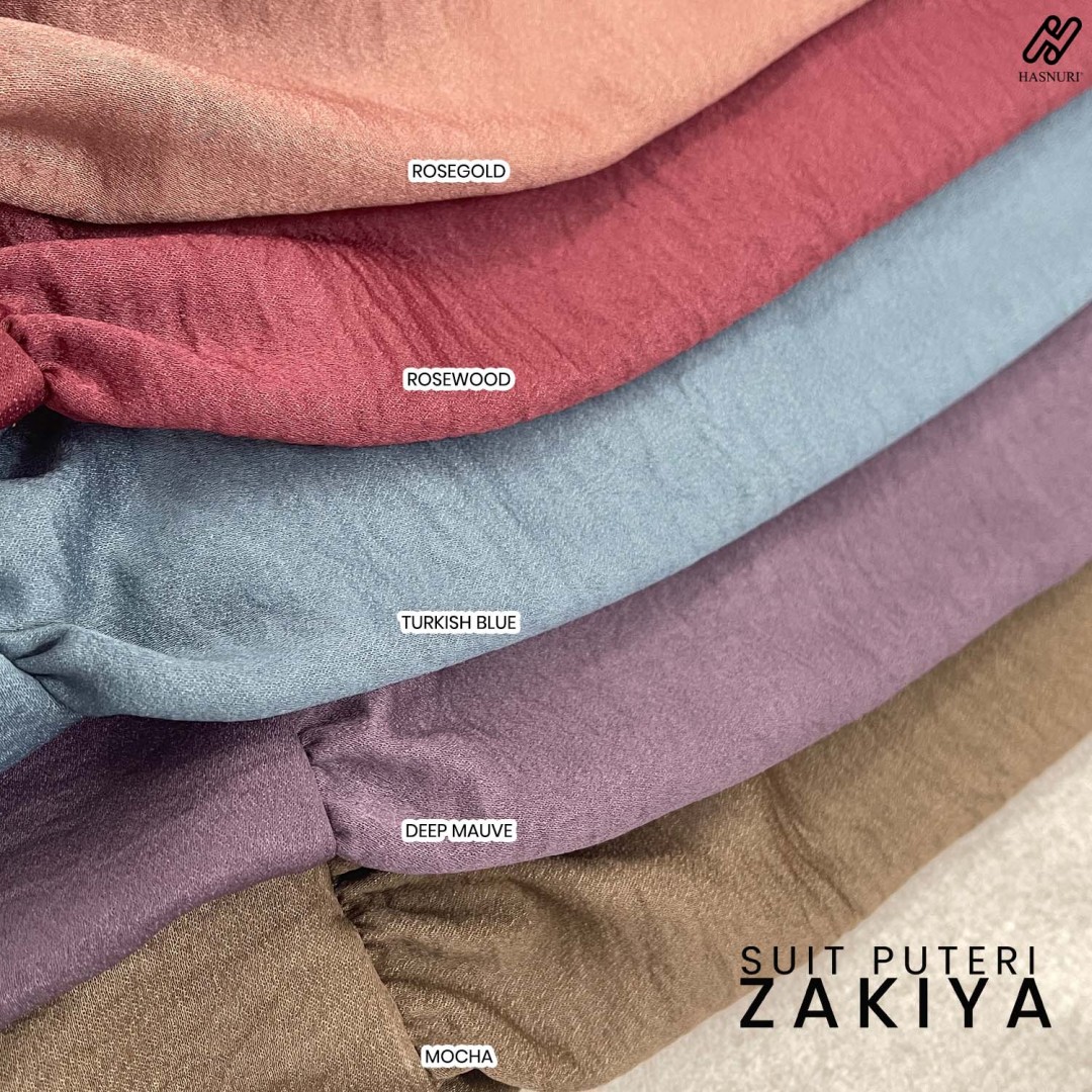 Suit Puteri Zakiya - Turkish Blue