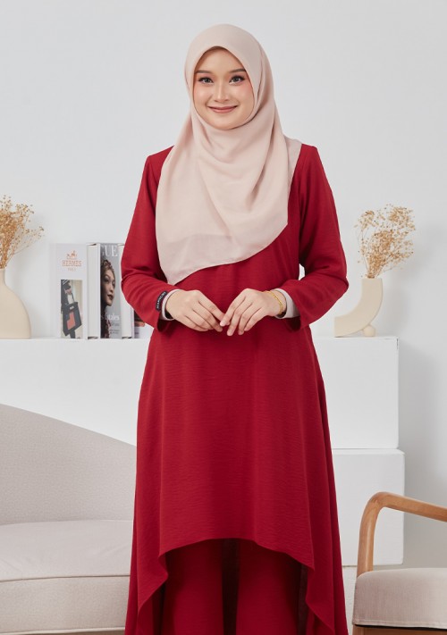 Suit Jeehan - Red Maroon