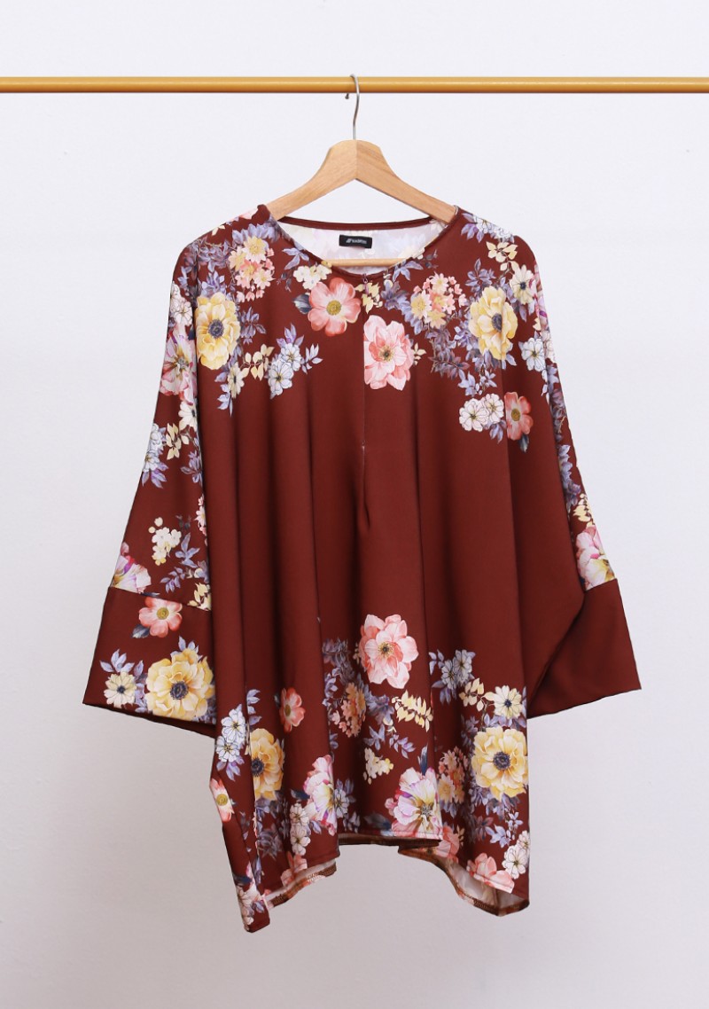 Blouse Sara V22 - Rich Brown