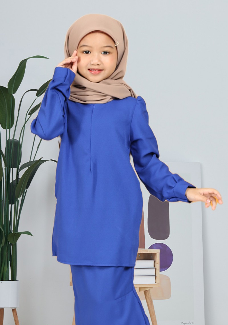 Kurung Syakira Kids - Royal Blue