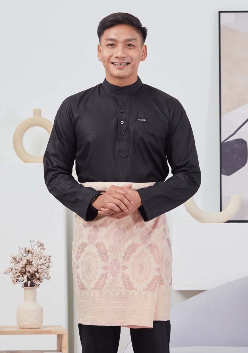 Baju Melayu Hayder - Black
