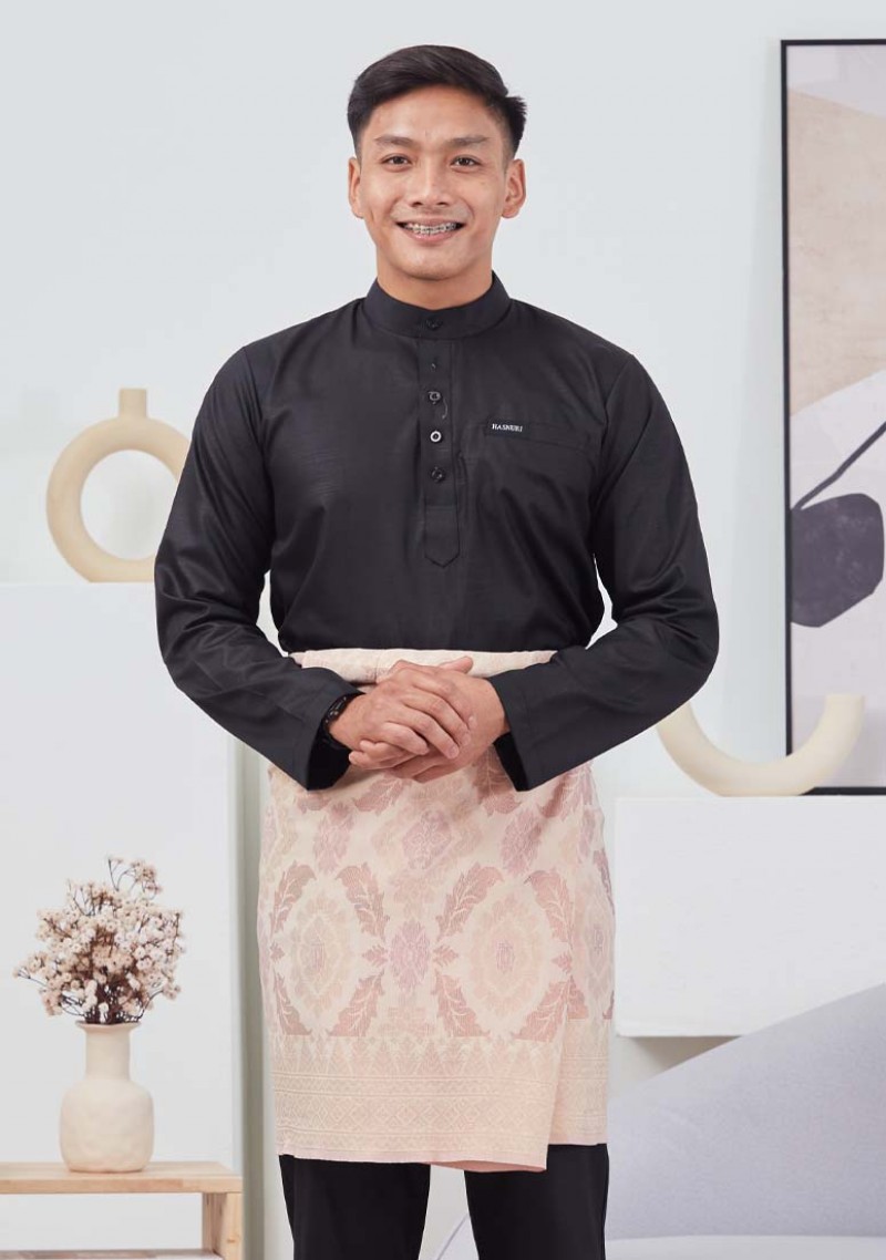 Baju Melayu Hayder - Black