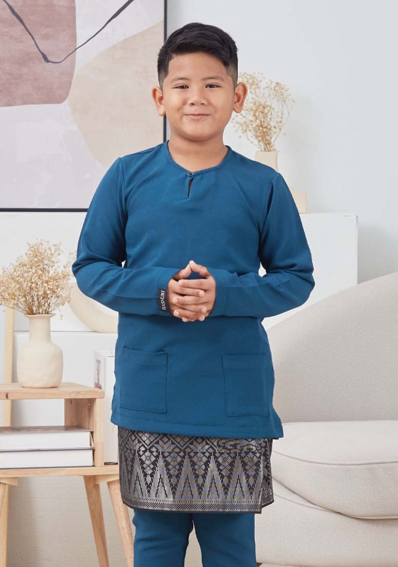 Baju Melayu Mateen Kids - Teal