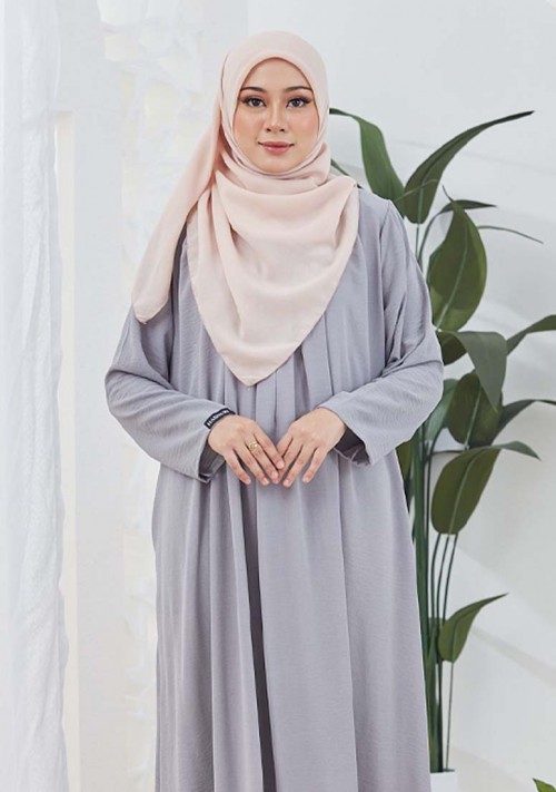 Jubah Delima - Grey