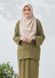 Kurung Hainaa - Olive Green
