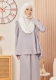 Kurung Puteri Daniya - Silver Grey