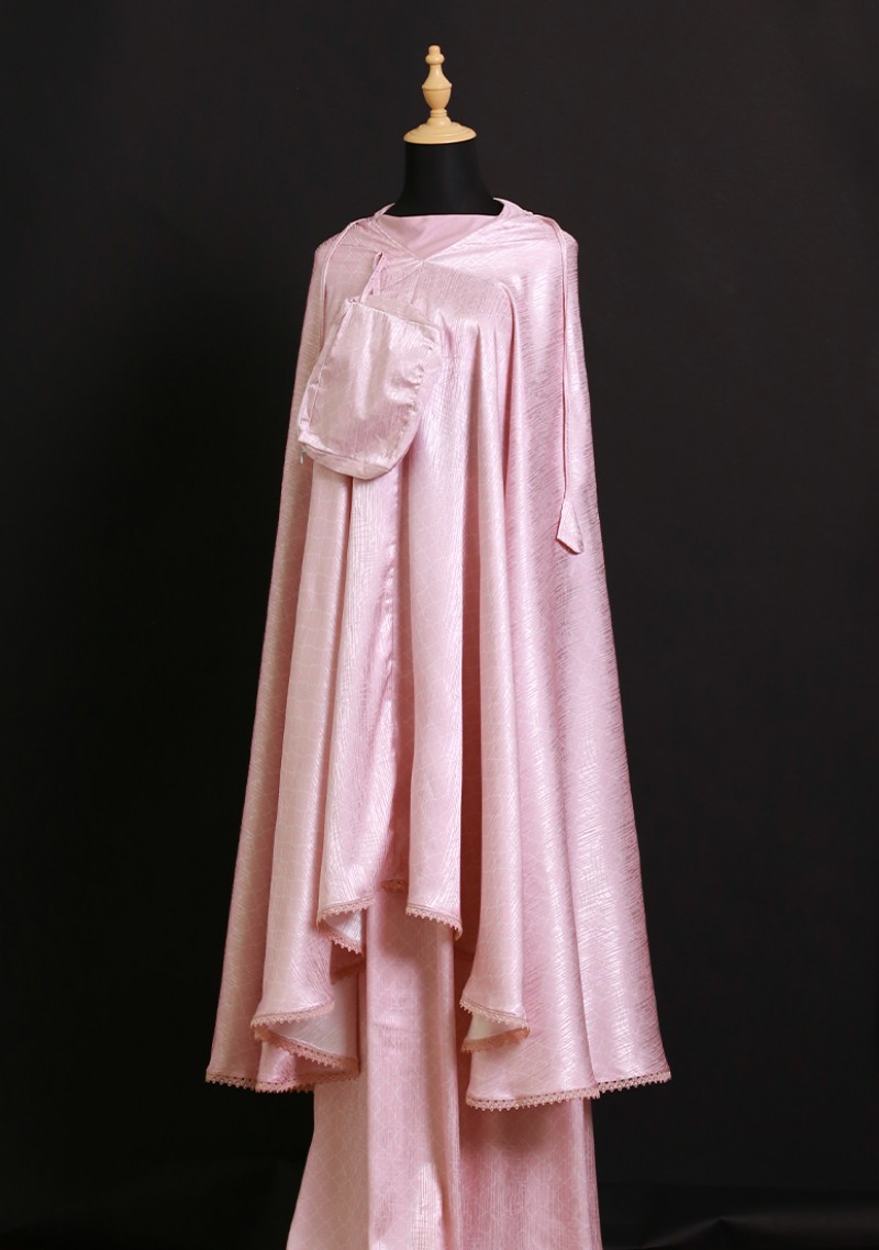 Telekung Nufa - Soft Pink
