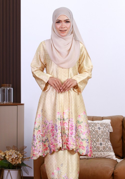 Kebaya Sri Mahsuri - Soft Yellow