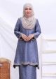 Kurung Che Fatima - Steel Grey