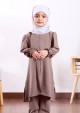 Suit Nur Zakiya Kids - Stone Grey