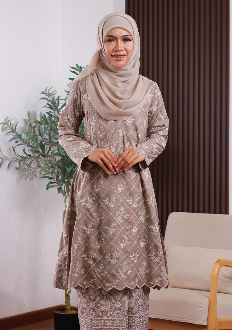Kurung Saadiah - Stone Grey