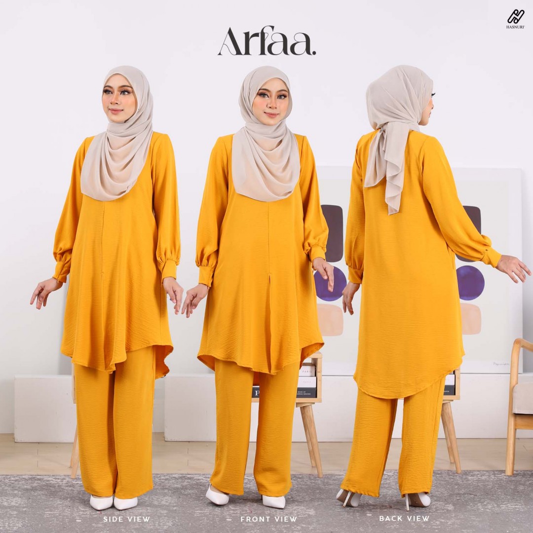 Suit Arfaa - Mustard