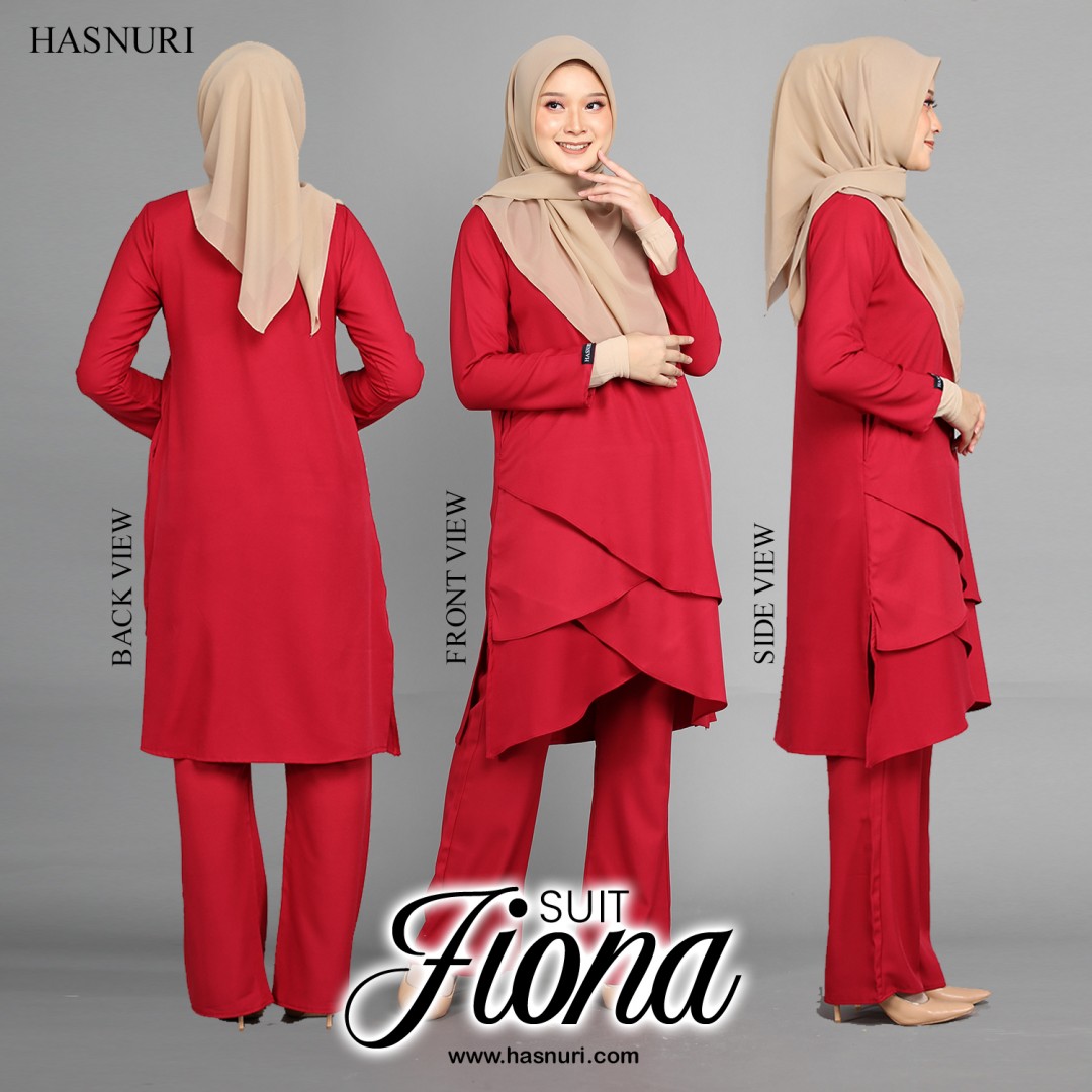 Suit Fiona - Red Maroon