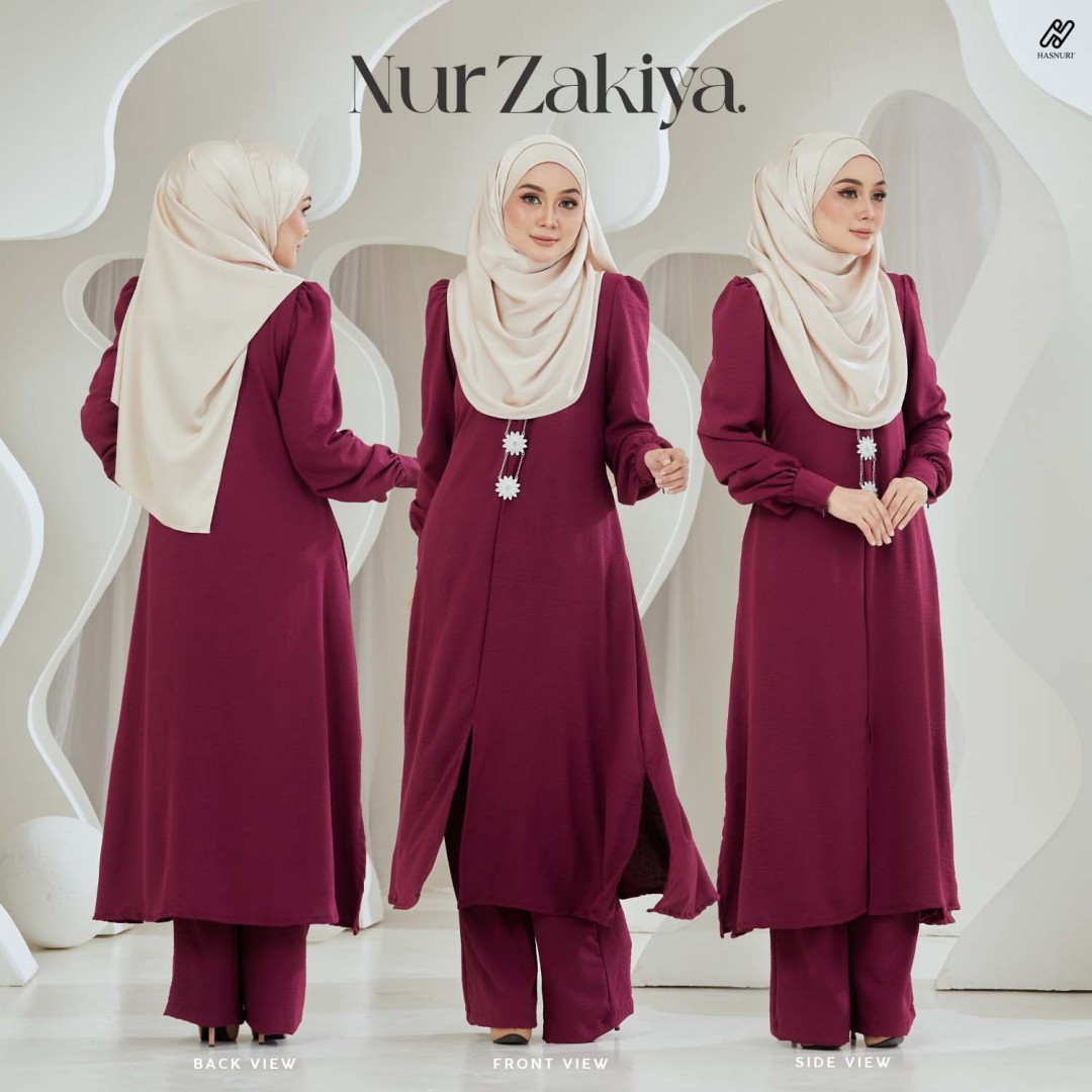Suit Nur Zakiya - Deep Orange