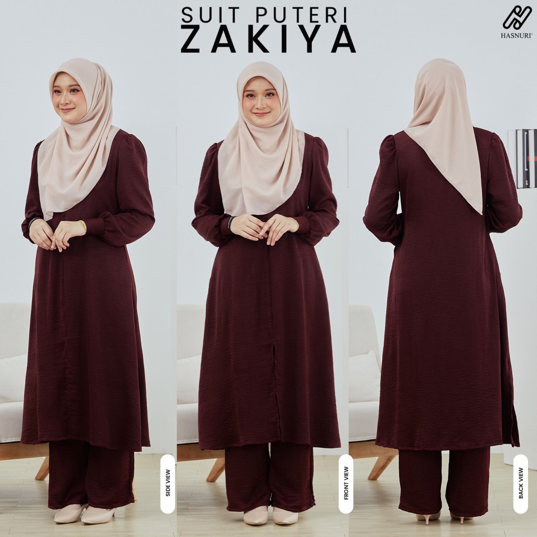 Suit Puteri Zakiya - Black