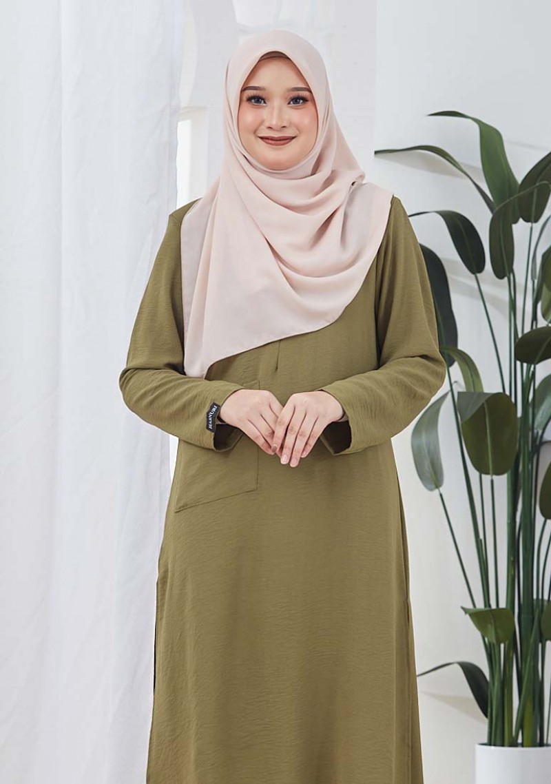 Suit Salwa - Olive Green