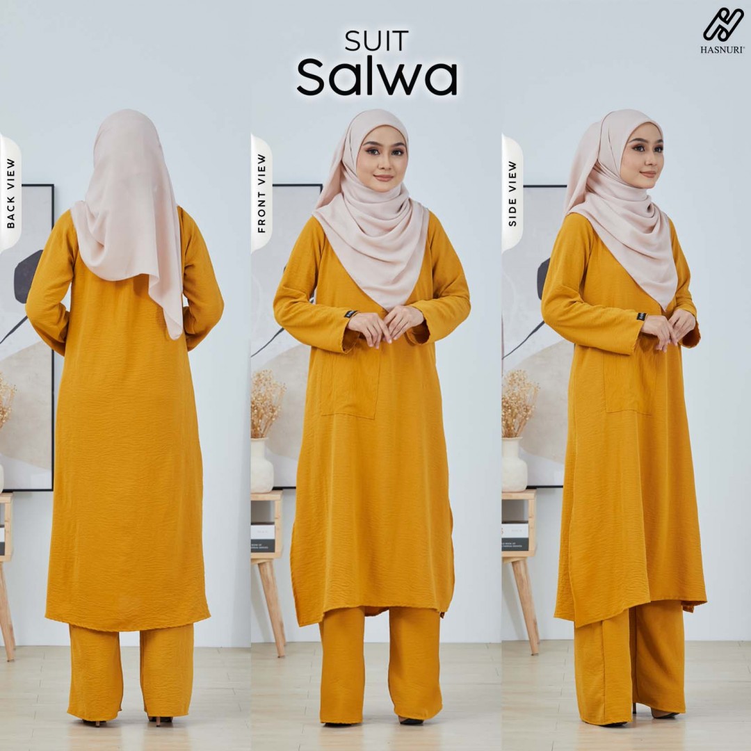 Suit Salwa - Golden Brown