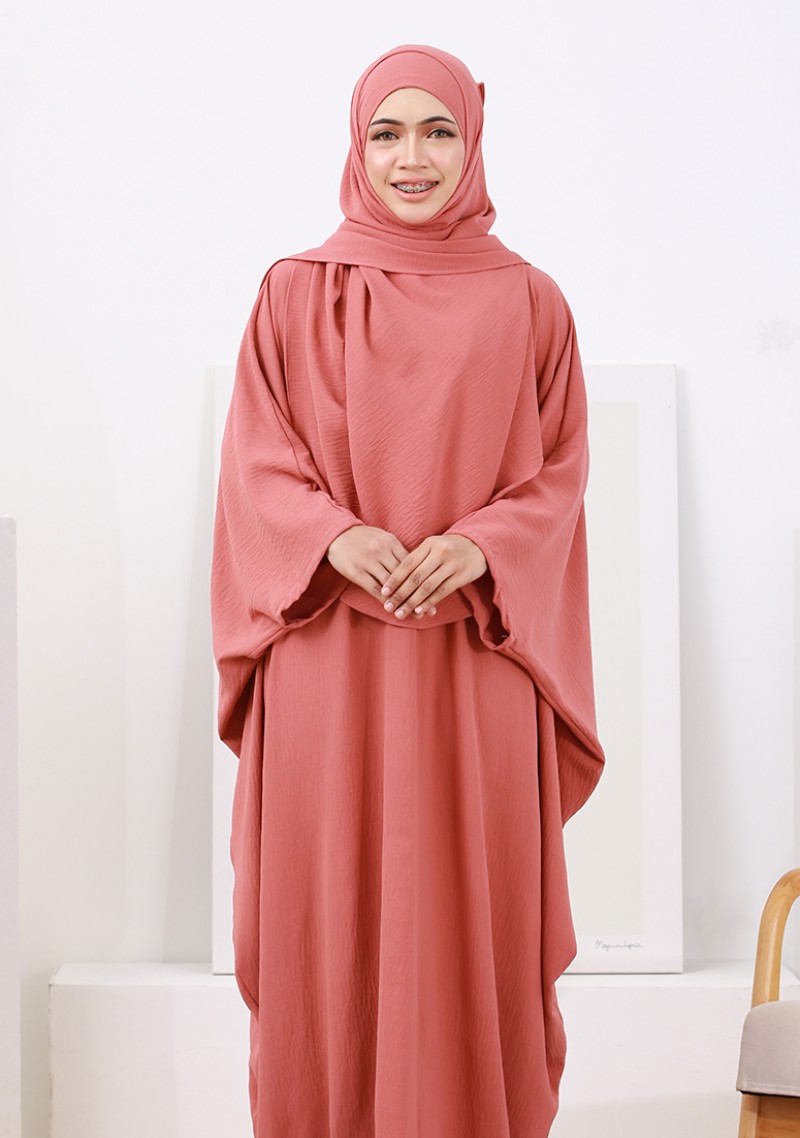 Abaya Hafiza - Sweet Pink