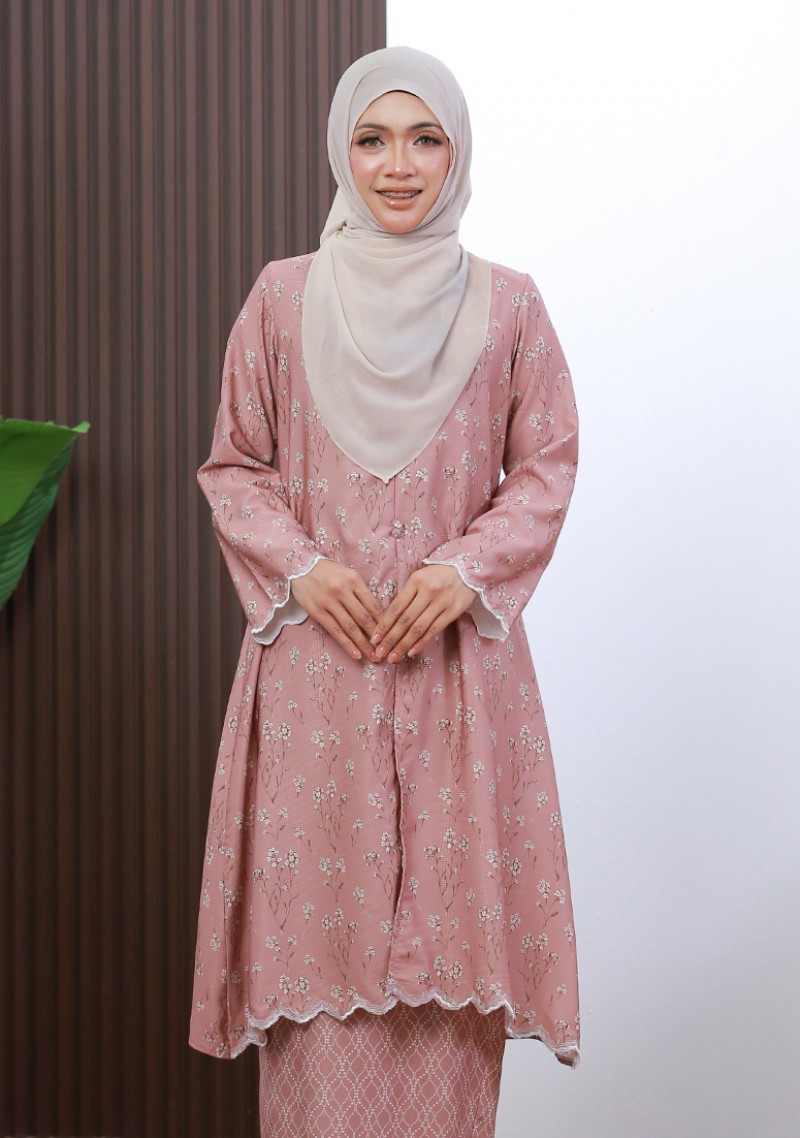 Kurung Che Maisara - Sweet Pink