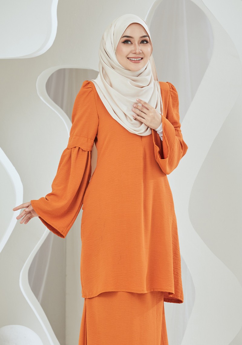 Kurung Amisya - Orange