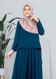 Blouse and Skirt Bunga Raya - Teal
