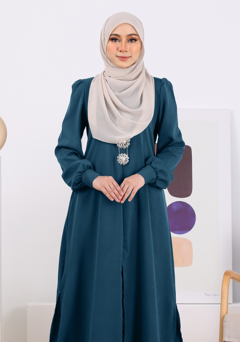 Kurung Nur Zakiya - Teal
