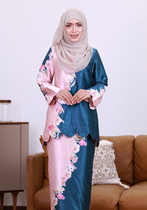 Kurung Sri Lily - Teal