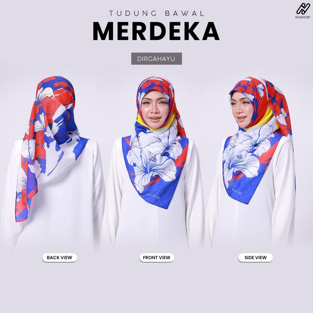 Tudung Bawal Merdeka - Dirgahayu