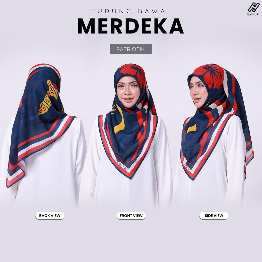 Tudung Bawal Merdeka - Patriotik