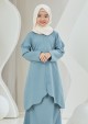 Kurung Suzana Kids - Turkish Blue