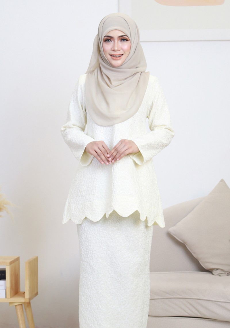 Kurung Wan Leanna - Vanilla Cream