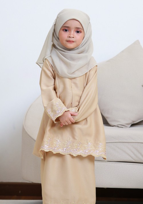 Kurung Dang Faeza Kids - Vanilla