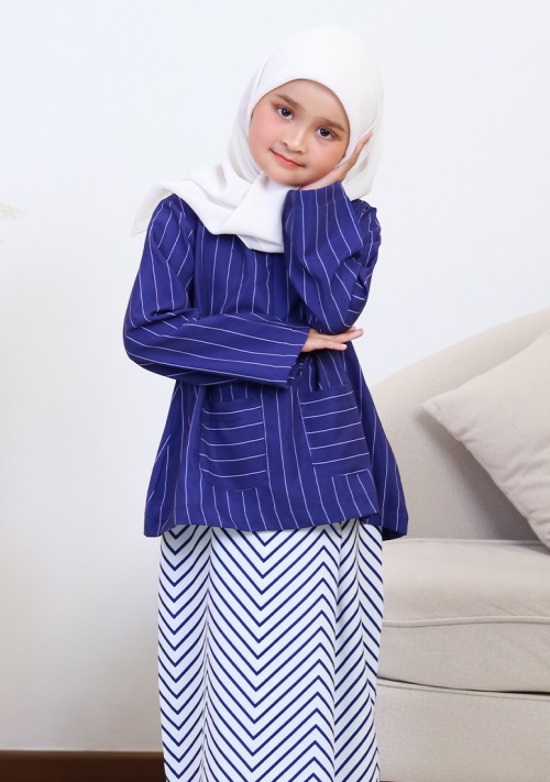 Kurung Imani Kids - Violet Blue