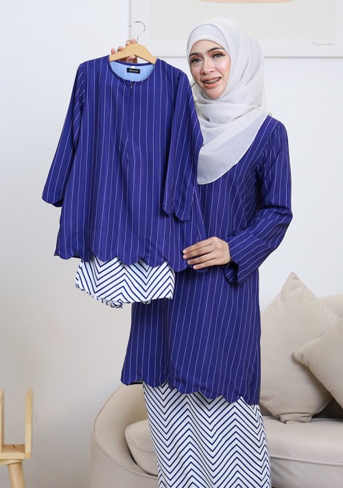 Kurung Imani Labuh Kids - Violet Blue