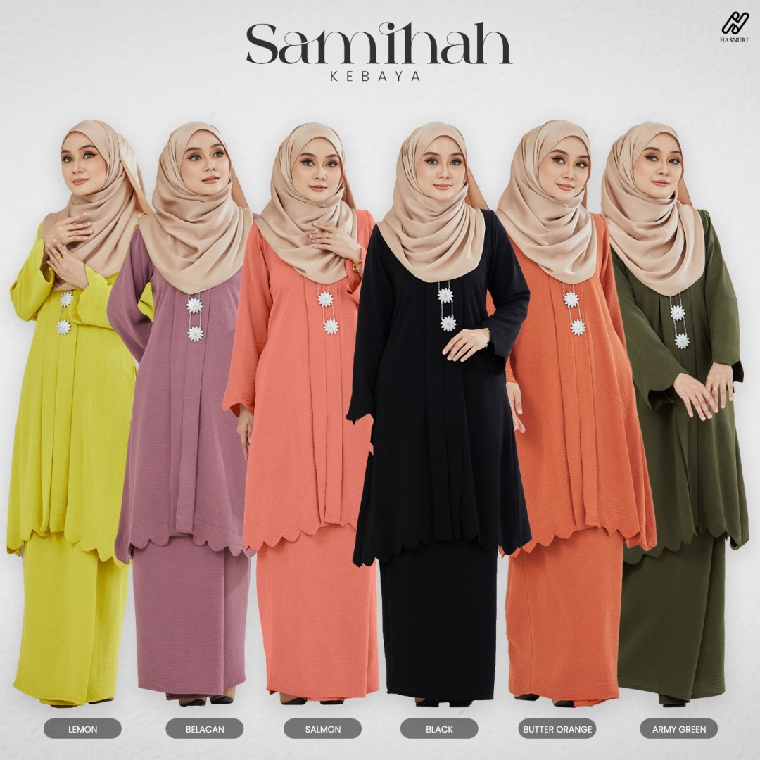 Kebaya Samihah - Salmon