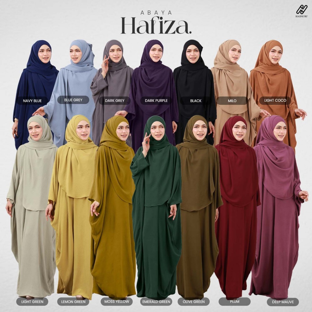 Abaya Hafiza - Lemon Yellow