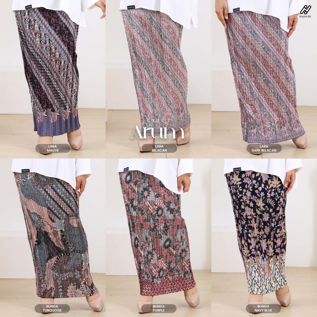 Skirt Arum - Bunga Purple