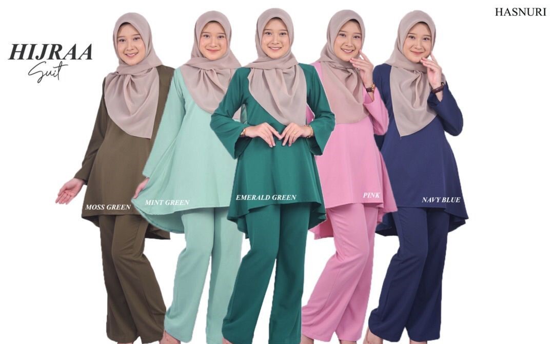 Suit Hijraa - Moss Green