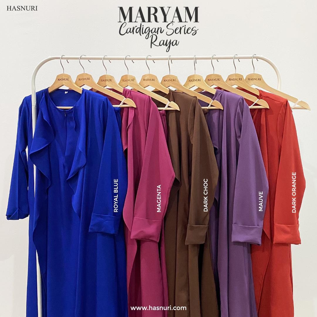 Maryam Cardigan Series - Dark Orange